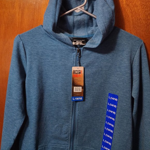 Youth Large (14-16) 32 Degrees Heat Full Zip Hooded Track Jacket - Picture 3 of 11